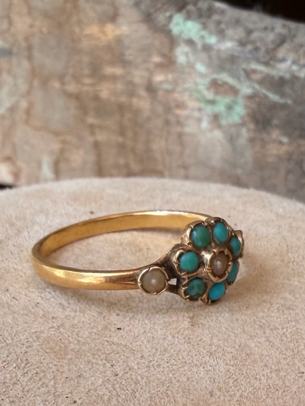 Antique 14k Floral Ring - Picture 7 of 8